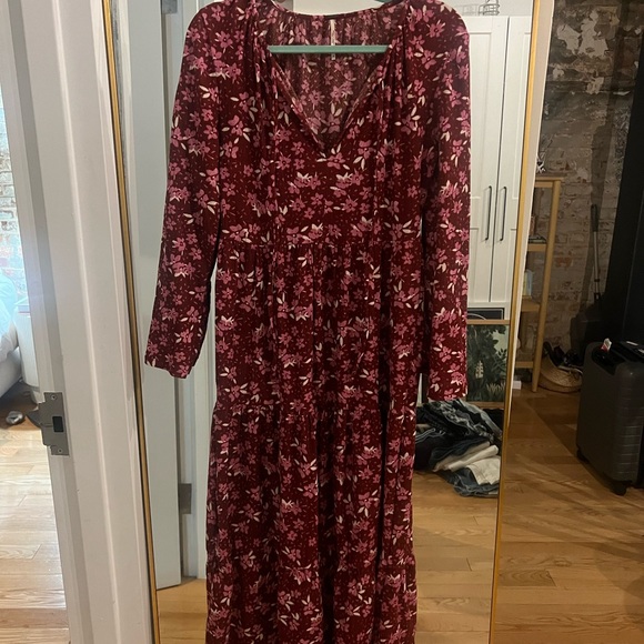 Free People Tiers Of Joy Midi Dress sz M - Picture 4 of 5